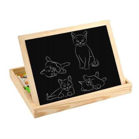 Tabla magnetica educationala pentru copii cu piese de puzzle