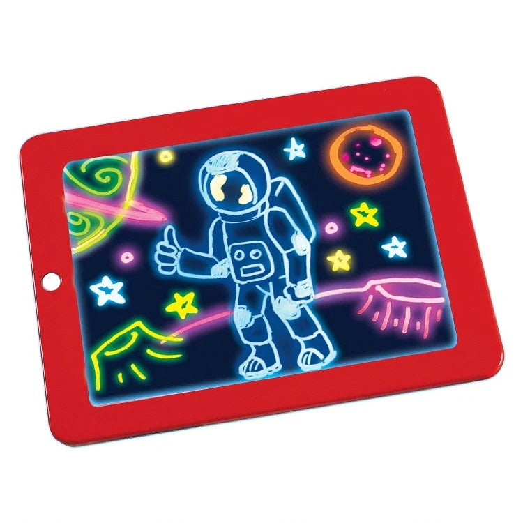 Tableta pentru desen cu 8 efecte luminoase si 3 carioci neon incluse