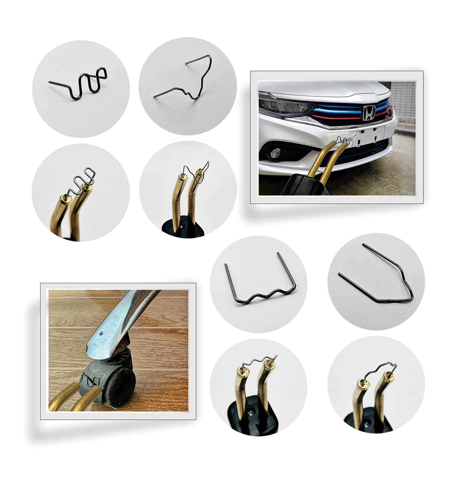 Aparat profesional pentru lipit/sudat plastic, kit pentru repararea fisurilor din plastic, 50W