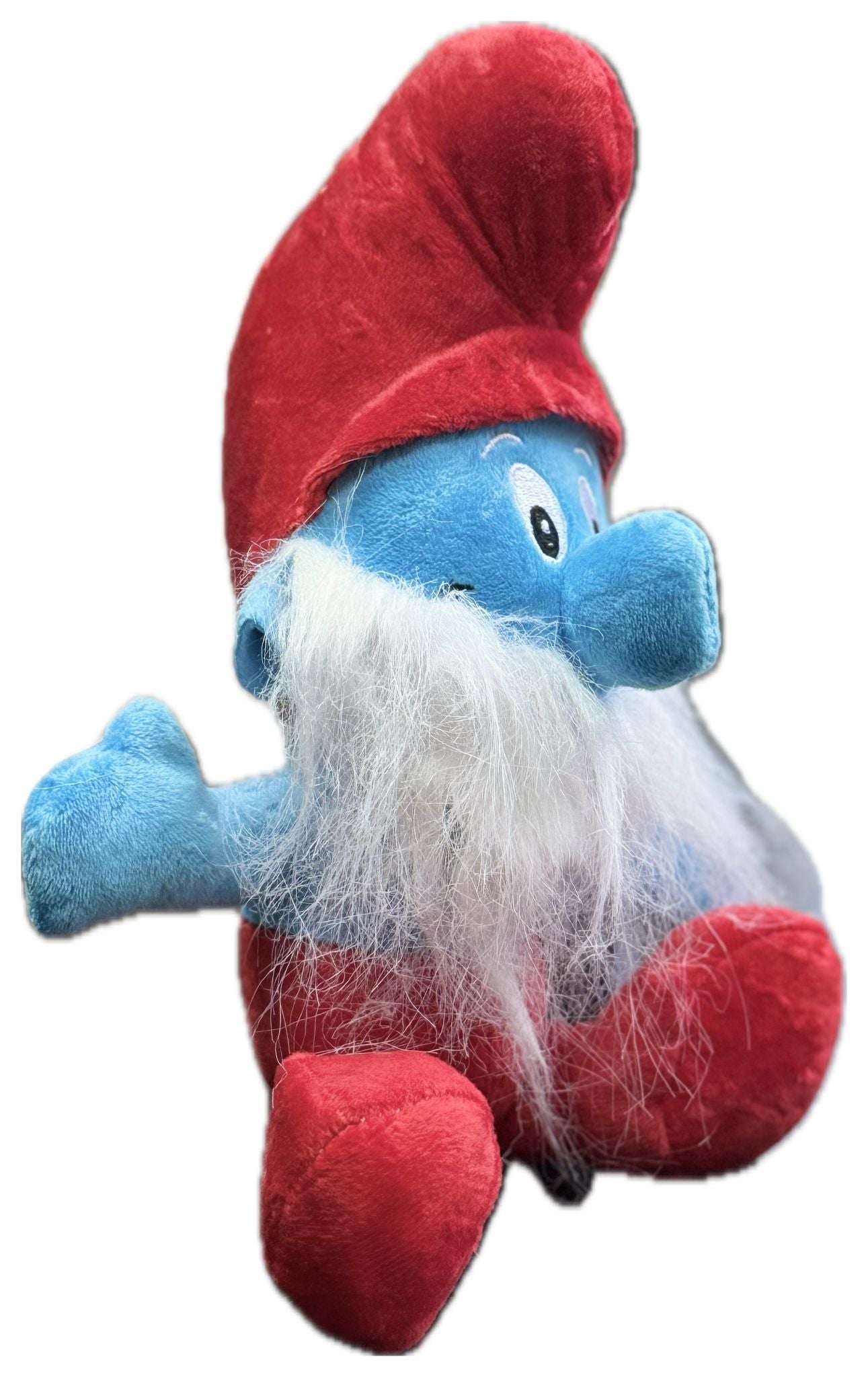 Jucarie de plus, Tata Strumf, cu ventuza, 20 cm