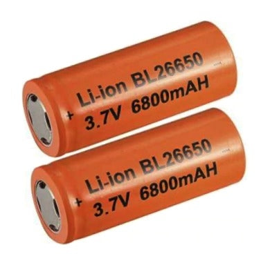 Set 2 Acumulator 26650 ART FAT ORANGE 6800mAH 3.7V