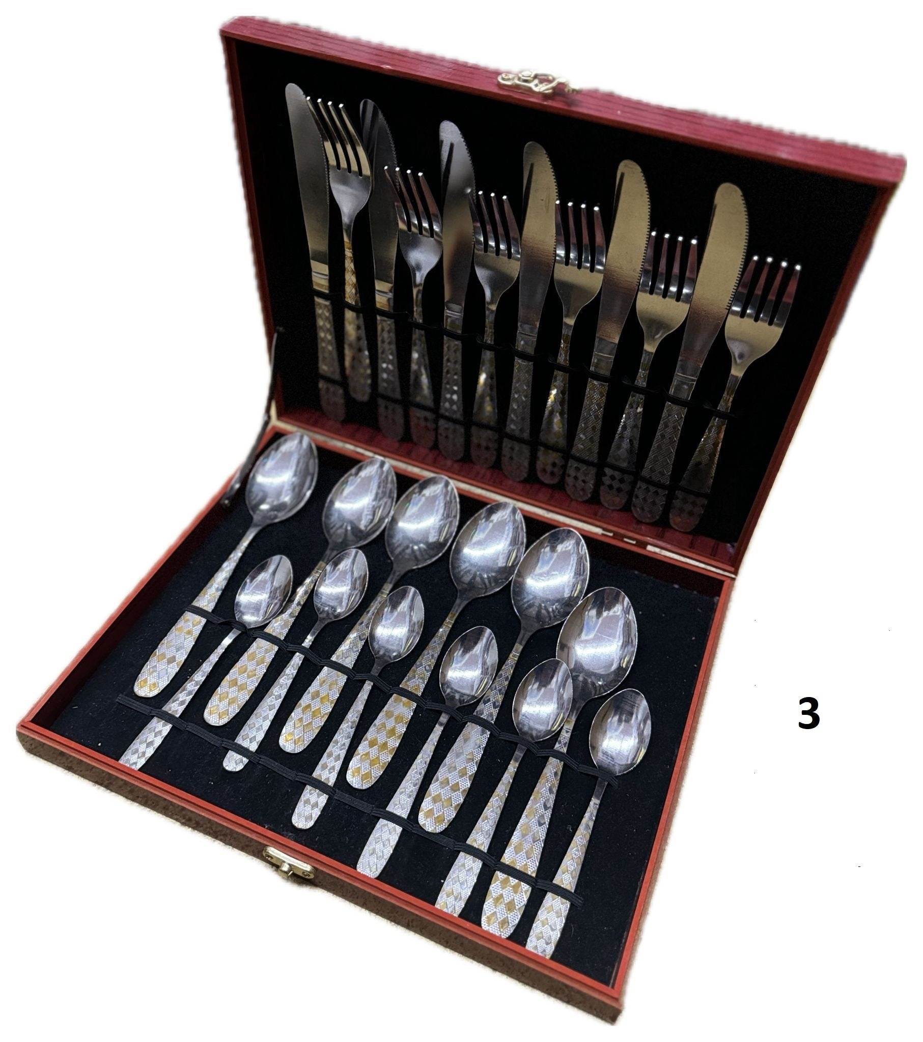 Set tacamuri inox - 24 piese