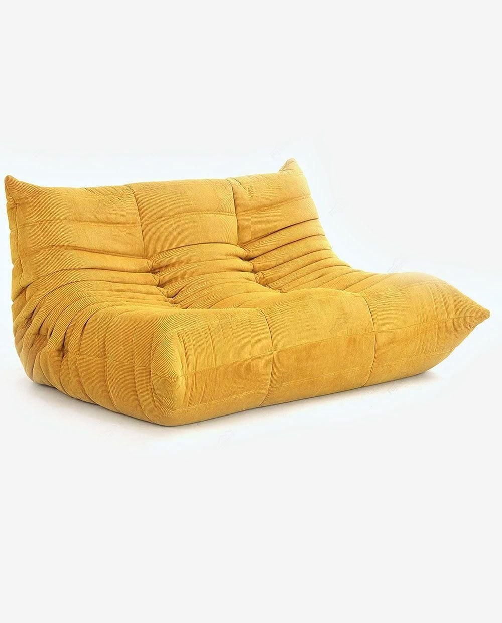 Canapea Compactă Ergonomică Mushroom, Design Modern Rotunjit, 130 x 100 x 70 cm