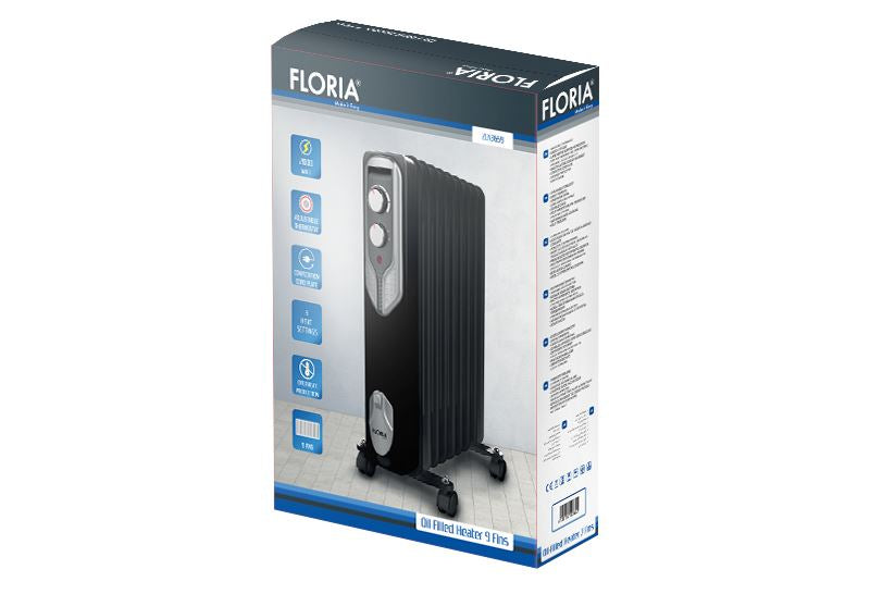 Calorifer electric, 2000W, 9 elementi, Floria, ZLN3659