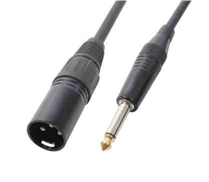 Cablu XLR tata - Jack 6,3mm mono tata