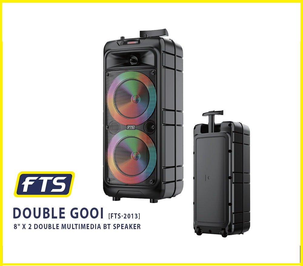 Boxa portabila AKAI Bluetooth 5.0 40W cu telecomanda, intrare microfon, intrare chitara, lumini difuzor dinamice