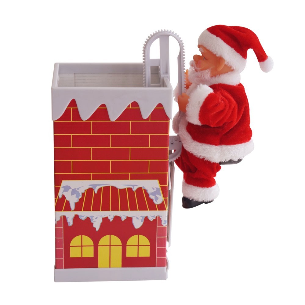 Jucarie Mos Craciun ce coboara pe horn