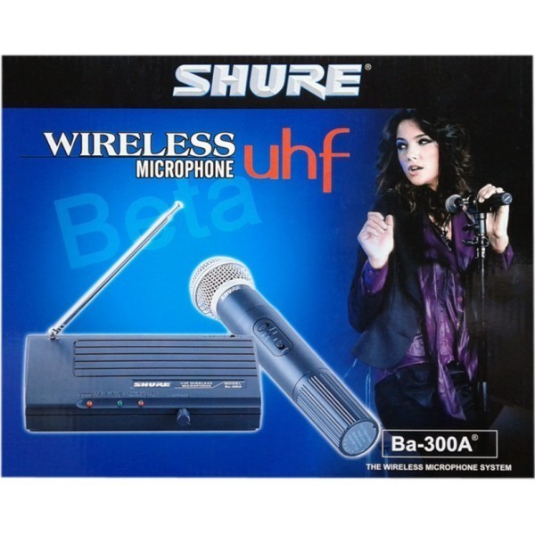 Microfon wireless cu reciver Shure Beta BA 300A