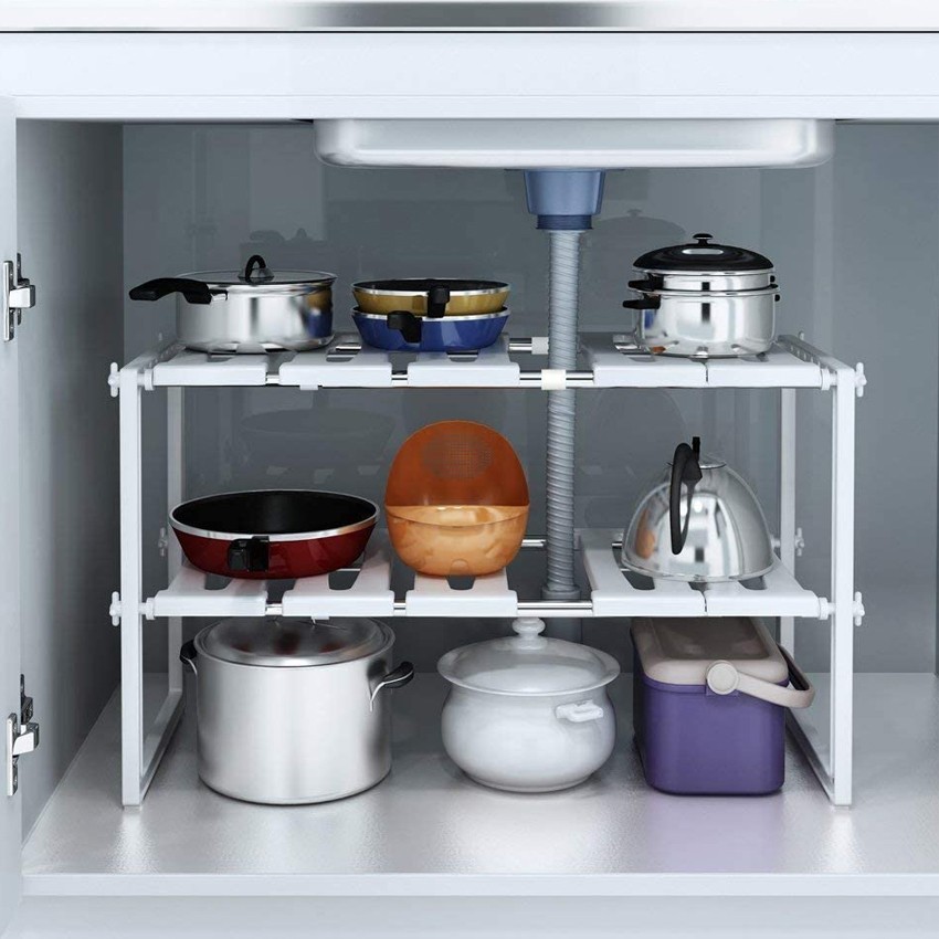 Mini etajera reglabila universala cu 2 rafturi