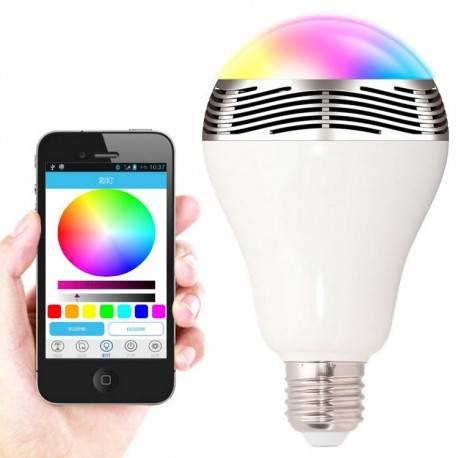 Bec cu LED-uri fara fir conexiune wireless si difuzor