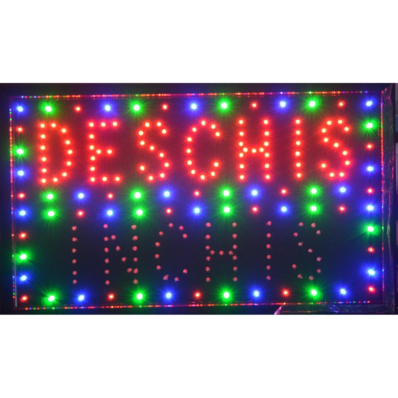 Reclama luminoasa tip panou model DESCHIS