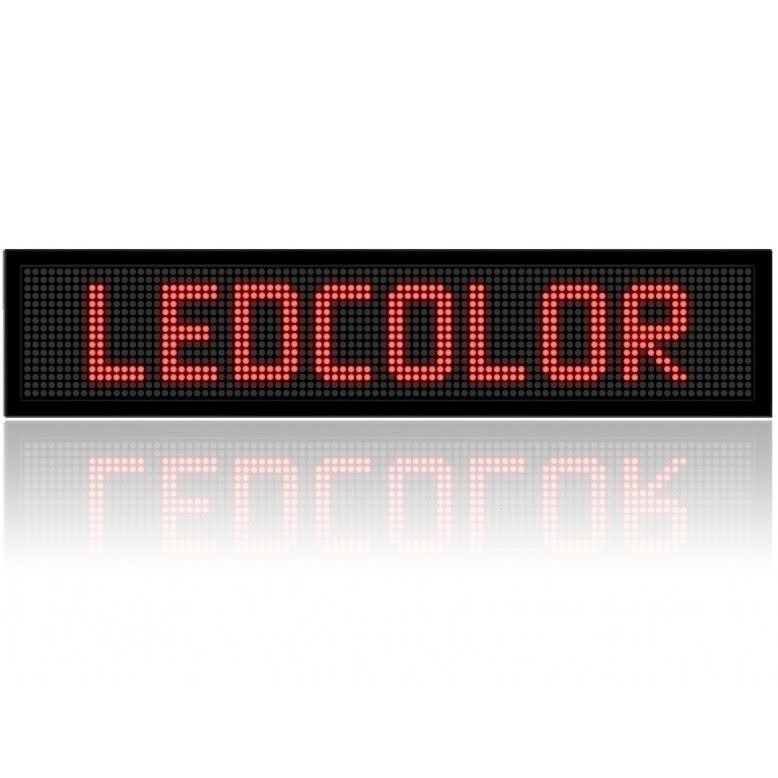 Reclama luminoasa, afisaj LED, personalizabila pentru exterior-interior, 100x20cm