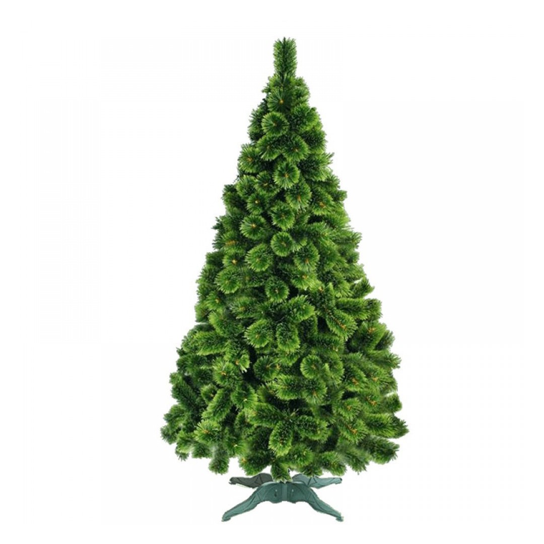 Brad artificial 180cm cu aspect de pin si suport cadou