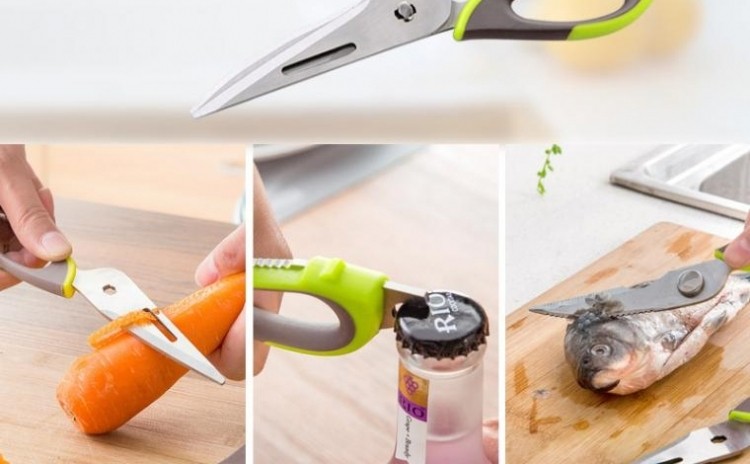 Foarfeca Multifunctionala 10in1 cu suport