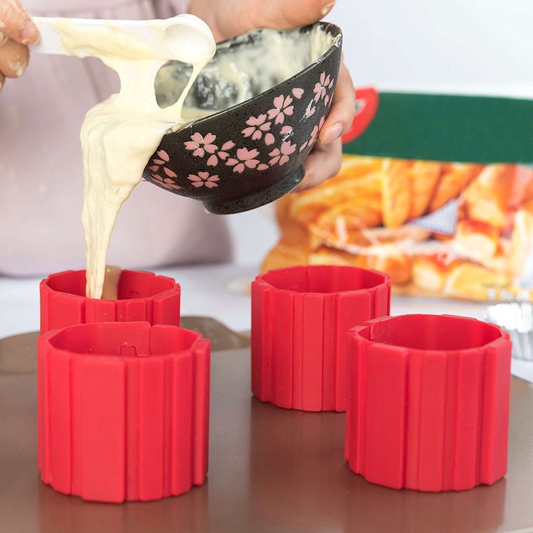 Set 4 forme din silicon pentru tort si prajituri 