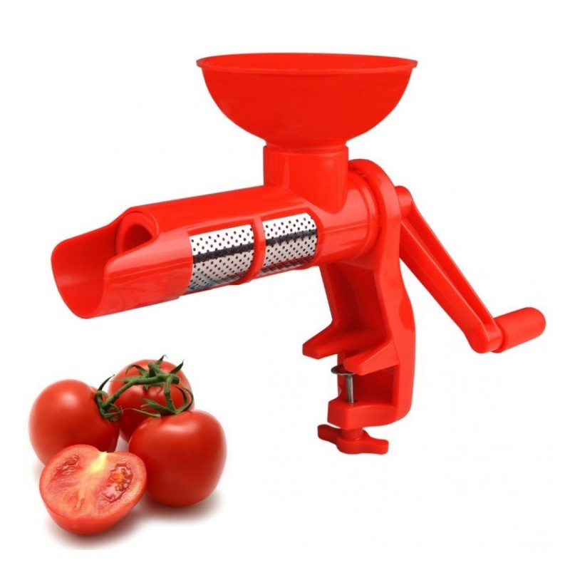 Storcator manual de rosii cu cuva colectoare