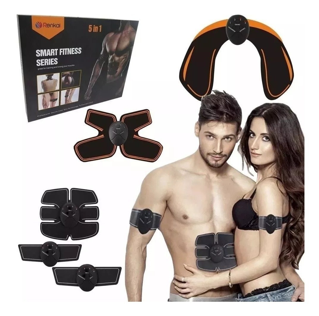 Kit fitness electrostimulare musculara si tonifiere 5 dispozitive