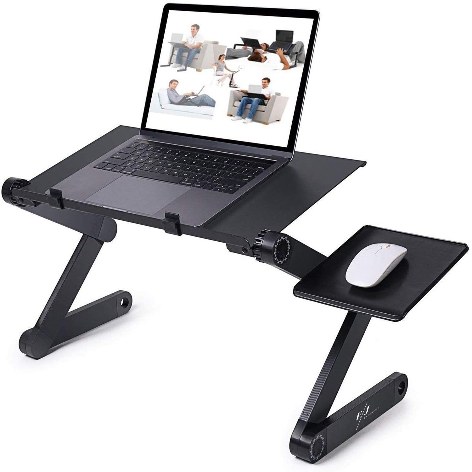 Masuta De Laptop Din Aluminiu, Cooler Incorporat Si Suport Lateral Pentru Mouse