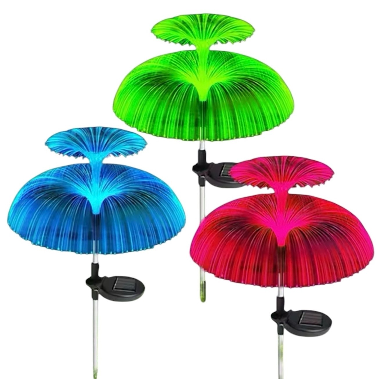 Set 2 lampi solare multicolore tip meduza , IP65