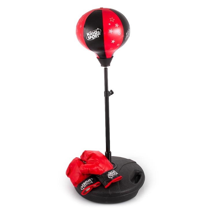 Set de box pentru copii , manusi si sac de box cu picior metalic si suport