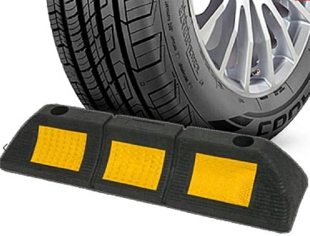 Opritor roti auto reflectorizant pentru parcare sau blocare roti