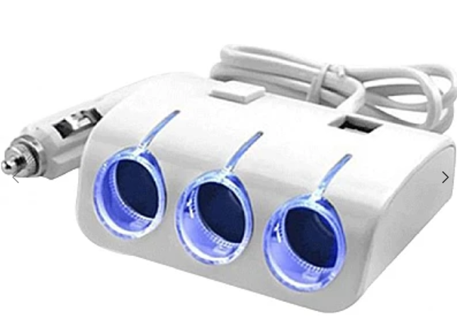 Priza ALBA 1506 auto cu 5 iesiri, buton On/OFF 120W