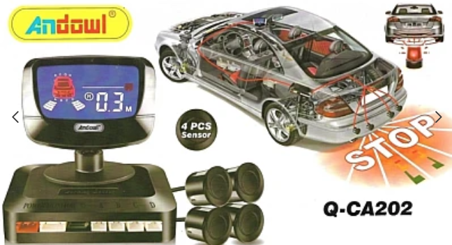 Sistem de parcare Andowl Q CA202 cu display si 4 senzori
