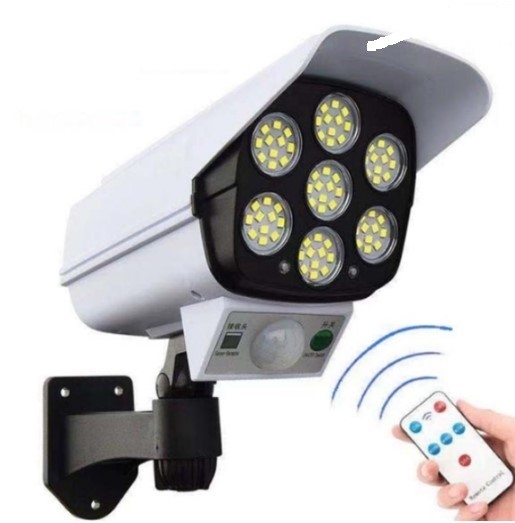 Lampa solara tip camera falsa de supraveghere 77 LED