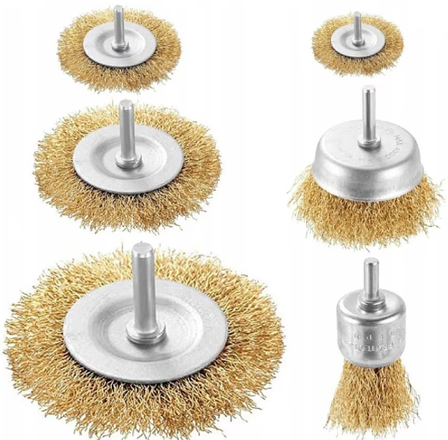 Set 6 perii din sarma pentru bormasina