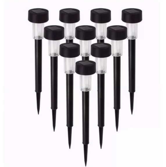 Set 10x Lampa solara gradina, LED , exterior, IP 44, H 30 cm