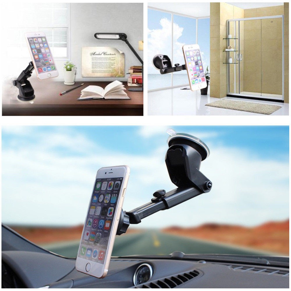 Suport telefon pentru auto telescopic cu magnet si ventuza