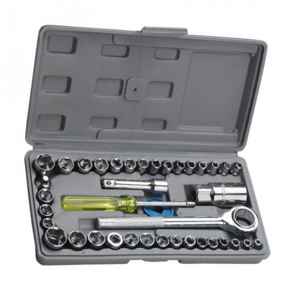 Trusa chei tubulare si clichet 40 piese
