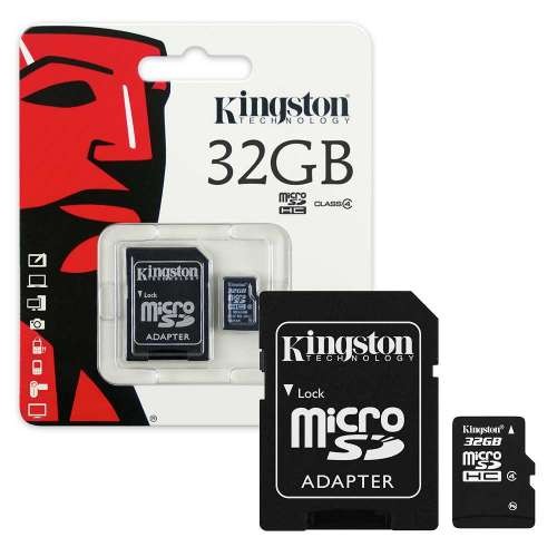 Card de memorie Micro SD capacitate 32 GB clasa 10 UHS-I, 80 MBs cu adaptor