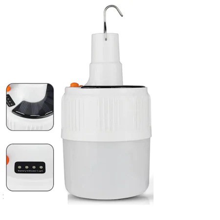 Lampa solara cu 3 moduri de iluminare, telecomanda, prindere cu carlig