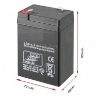 Acumulator universal plumb AGM 6V 4Ah VRLA acid baterie fara mentenanta