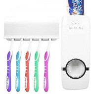 Dozator automat pasta de dinti + Cadou: Suport de periute