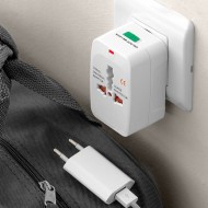 Adaptor Priza Universala Calatorii, compatibil EU/UK/SUA/JP/C/AUS/TH