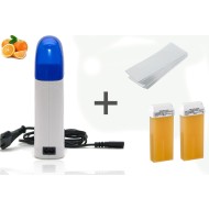 Kit Epilare incalzitor de ceara , 2 rezerve si benzi