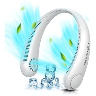 Descoperă confortul răcoros cu mini-ventilatorul portabil pentru gât, cu acumulator și 3 trepte de viteză!