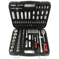 Trusa chei tubulare cu antrenor, 108 piese , 1/2" - 1/4"