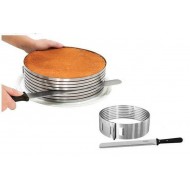 Inel ajustabil Hoffner 3313 din inox pentru tort