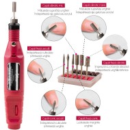 Freza electrica semiprofesionala pentru manichiura si pedichiura alimentare USB