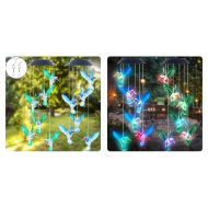 Candelabru solar pentru gradina tip libelula/colibri candelabru