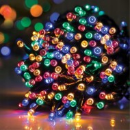 Instalație de Crăciun Liniară 35 m – 500 LED-uri Multicolore, 8 Jocuri de Lumini, Interior/Exterior, Programator Inclus