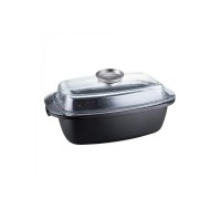 Roaster dreptunghiular roastiera aluminiu invelis granit Germany cu capac