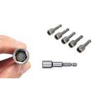 Set 5 adaptori magnetici profesionali 1/4 13mm pentru tabla