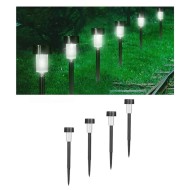 Set 4 lampi felinar pentru gradina cu incarcare solara