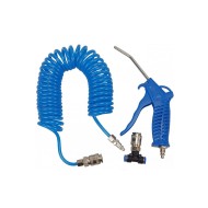 Set pistol de suflat cu furtun de aer comprimat, 1/4, 10.1 Bar