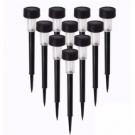Set 10x Lampa solara gradina, LED , exterior, IP 44, H 30 cm