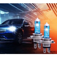 Set de 2 becuri Halogen H7 +100% Intensitate - Long Life | Performanță îmbunătățită